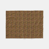Grafisch Burlap Woven Strings Red Fleece Deken (Voorkant (Horizontaal))