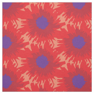 Grafisch continu helder rood paars, eenmalig stof