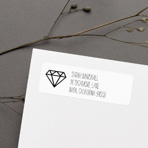 Grafisch Diamond Return Address Labels