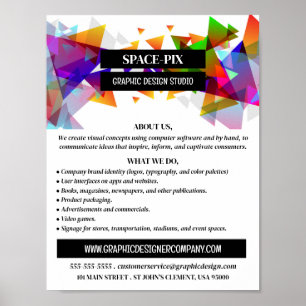 Grafisch driehoeksontwerp, grafisch ontwerp omkere poster