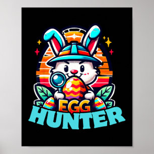 Grafisch Easter Egg zoeken met Eierjachtploeg Poster