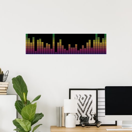 Grafisch Equalizer Poster (Thuiskantoor)