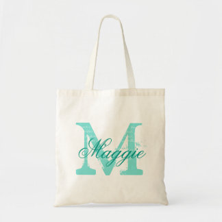 Grafisch Gepersonaliseerd naammonogram Tote Bag