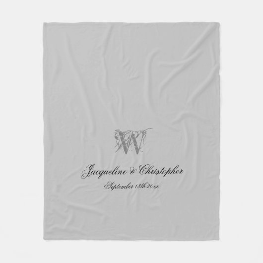 Grafisch Gepersonaliseerde Pas getrouwd Keepomwill Fleece Deken (Voorkant)