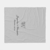 Grafisch Gepersonaliseerde Pas getrouwd Keepomwill Fleece Deken (Voorkant (Horizontaal))