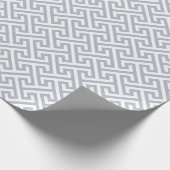 Grafisch grijs abstract geometrisch monogram cadeaupapier (Hoek)