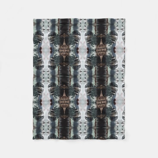 Grafisch handgemaakt fleece deken (Voorkant)