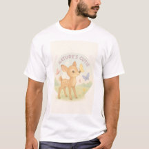 Grafisch kind. Schattigee cartoon stijl baby Deer.