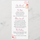 Grafisch menu van het diner van moderne bloempitte (Achterkant)