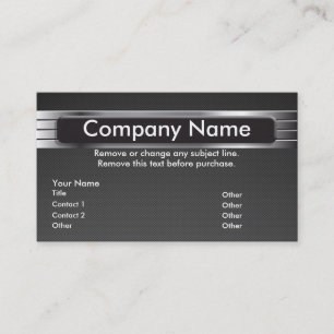 Grafisch Metal Business Card-sjabloon - NIK Visitekaartje