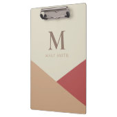 Grafisch minimalistisch geometrisch pasta bruin mo klembord (Links)