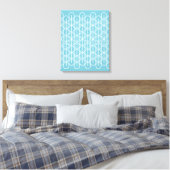 Grafisch modern ovaal lijnpatterde canvasafdruk canvas afdruk (Insitu (Slaapkamer))