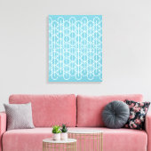 Grafisch modern ovaal lijnpatterde canvasafdruk canvas afdruk (Insitu (Woonkamer))