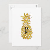 grafisch monogram anananananas briefkaart (Voorkant / Achterkant)