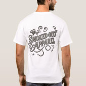 Grafisch monster met groene hoorns t-shirt (Achterkant)