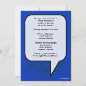 Grafisch Novel Bar Mitzvah Uitnodiging (Achterkant)