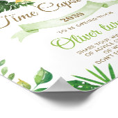 Grafisch Oerwoud Dieren Greenery Time Capsule Sign Poster (Hoek)