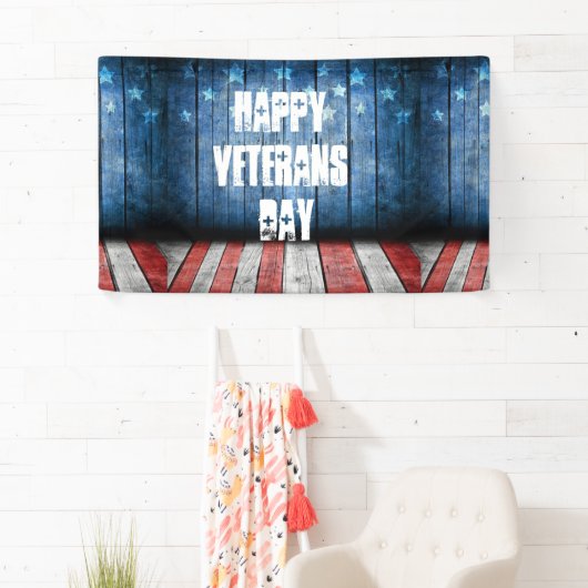 grafisch ontwerp , amerikaanse vlagkleuren en deco spandoek (Insitu)