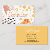 Grafisch Ontwerp de Slag van de Borstel van het On Visitekaartje (Voorkant / Achterkant)