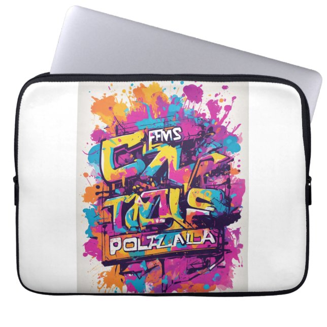 Grafisch ontwerp elektronische zak laptop sleeve (Voorkant)