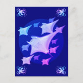 Grafisch ontwerp Manta Ray Lover Briefkaart (Voorkant)