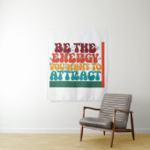 grafisch ontwerp met positieve energie wandkleed (In situ)