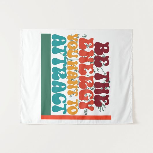 grafisch ontwerp met positieve energie wandkleed (Voorkant (horizontaal))