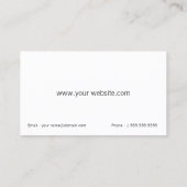 Grafisch ontwerp-Pop Retro Visitekaartje (Achterkant)