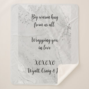 Grafisch Ontwerp Tekst Aangepast bericht Sherpa Deken