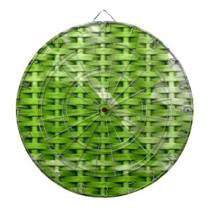Grafisch ontwerp van de Retro green wicker Dartbord