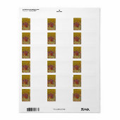 Grafisch ontwerp van Garn Scribbles Etiket (Full Sheet)