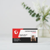 Grafisch ontwerp visitekaartje (Staand voorkant)
