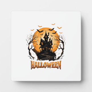 Grafisch ontwerp voor Halloween spookhuis vleermui Fotoplaat