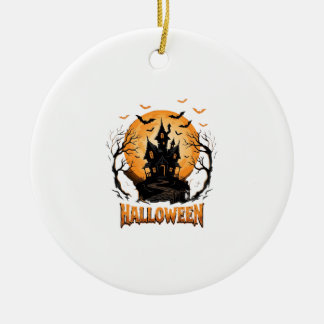 Grafisch ontwerp voor Halloween spookhuis vleermui Keramisch Ornament