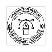 Grafisch Ontwerper Bedrijfsnaam Locatie URL E-mail Zelfinktende Stempel (Design)