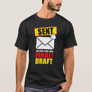 Grafisch Ontwerper Grappig Ontwerp Verstuurde Ein T-shirt