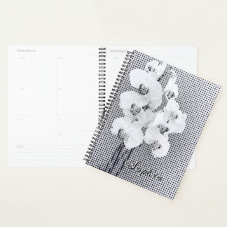 grafisch orchidee poladots patroon planner