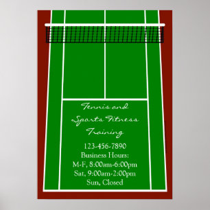 Grafisch overzicht van Tennis Court Layout