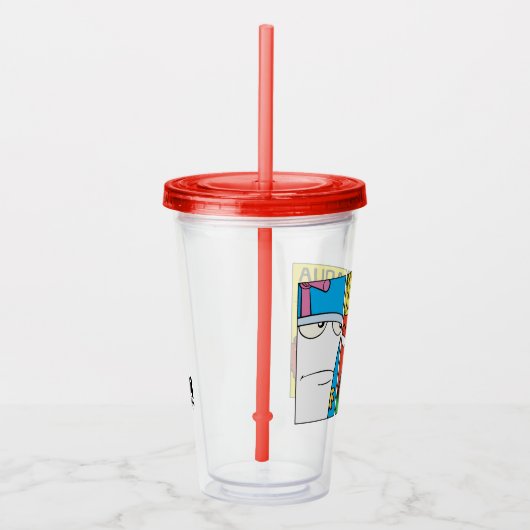 Grafisch paneel van het Karakter van de Drijvende Acryl Drinkbeker (Rechts)