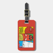 Grafisch paneel van het Karakter van de Drijvende  Bagagelabel (Voorkant verticaal)