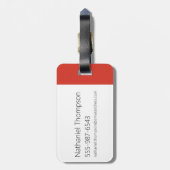 Grafisch paneel van het Karakter van de Drijvende  Bagagelabel (Achterkant verticaal)