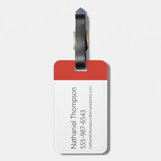 Grafisch paneel van het Karakter van de Drijvende  Bagagelabel (Achterkant verticaal)