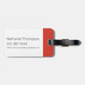 Grafisch paneel van het Karakter van de Drijvende  Bagagelabel (Achterkant horizontaal)