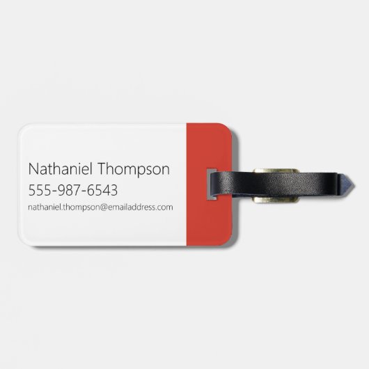 Grafisch paneel van het Karakter van de Drijvende  Bagagelabel (Achterkant horizontaal)