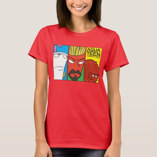 Grafisch paneel van het Karakter van de Drijvende  T-shirt (Voorkant)