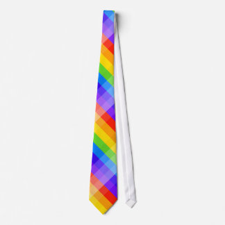 Grafisch patroon in regenboogkleuren. stropdas
