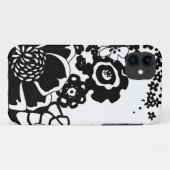 Grafisch patroon zwart-wit van Floral Garden Case-Mate iPhone Case (Achterkant (horizontaal))