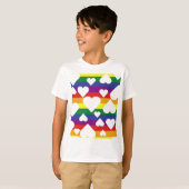 Grafisch regenboog T-shirt (Voorkant volledig)