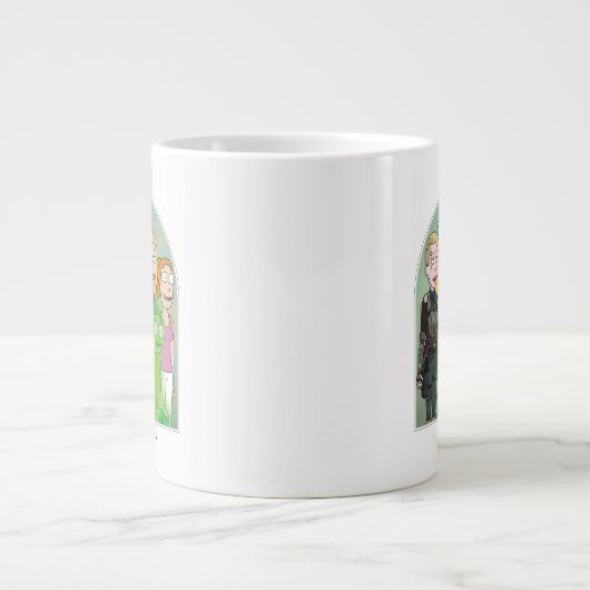 Grafisch Rick en Morty Family Extra Grote Beker (Voorkant)