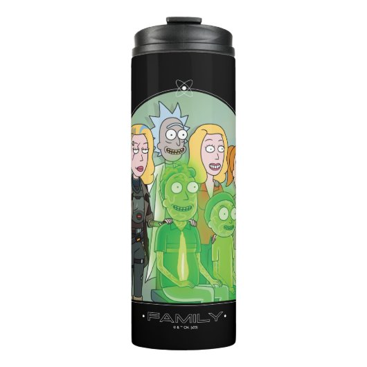 Grafisch Rick en Morty Family Thermosbeker (Voorkant)